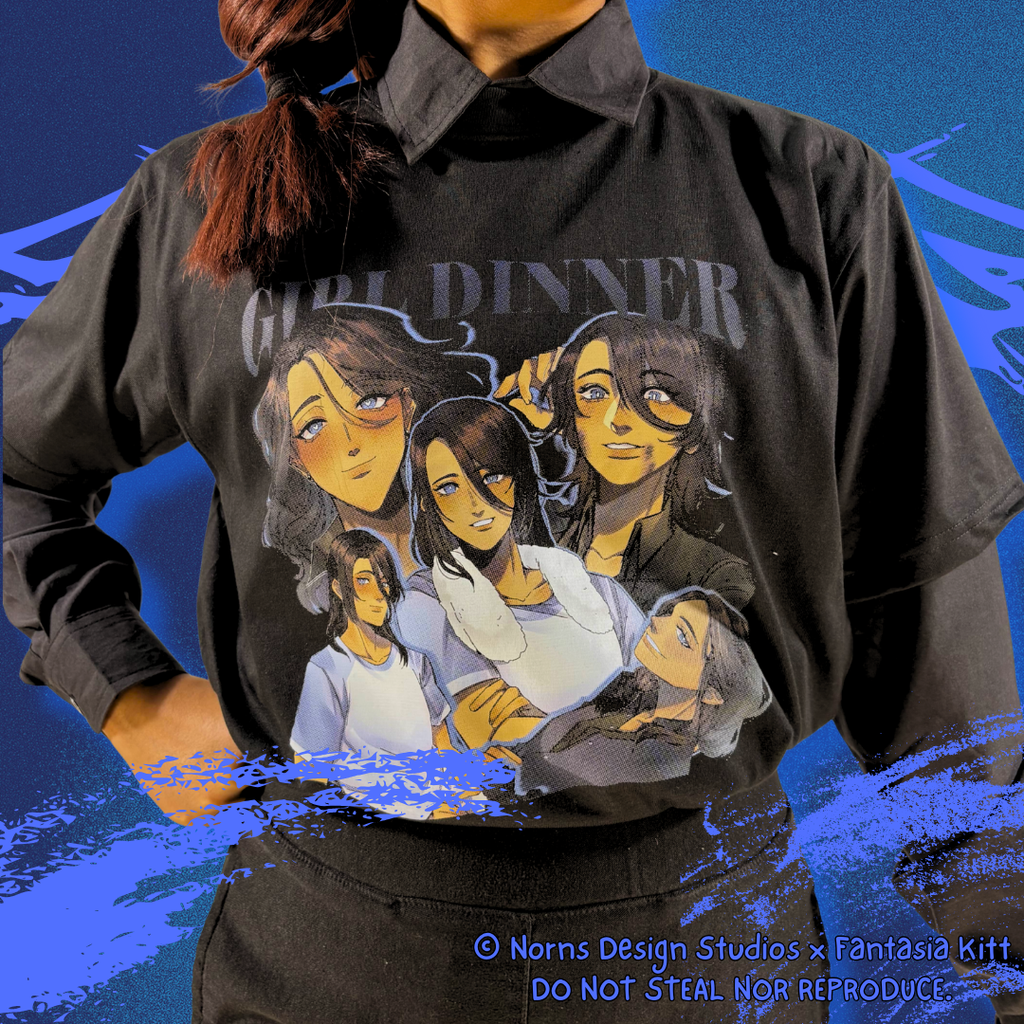 Fantasia Kitt "The Kid at the Back" Jericho "Crowe" Ichabod Girl Dinner T-Shirt OFFICIAL